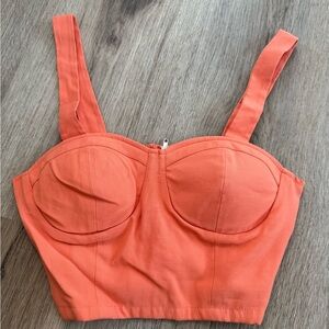 Shoe Dazzle Orange Structured Underwire Bra